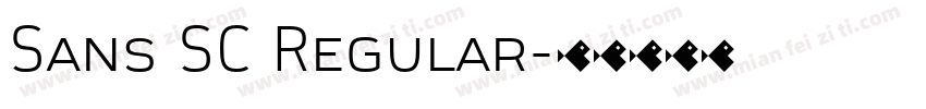 Sans SC Regular字体转换